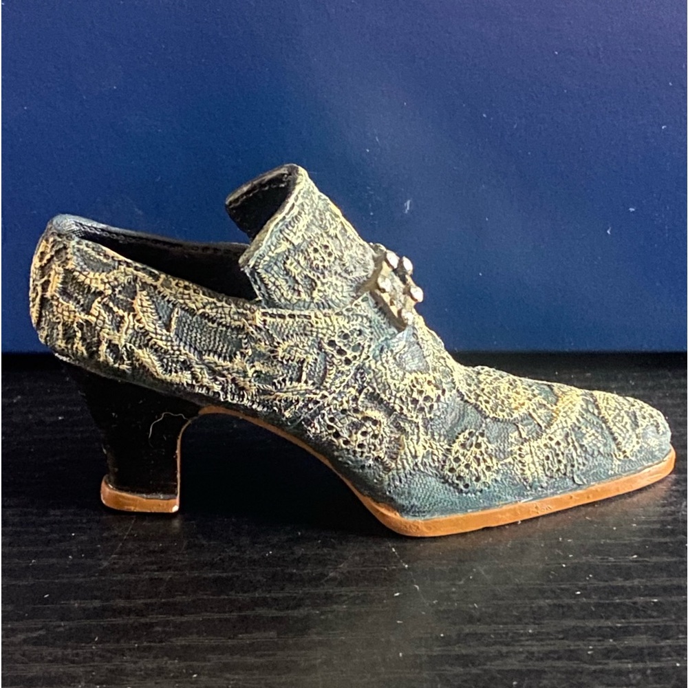 Collectible Cold Cast Porcelain Shoe Figurine